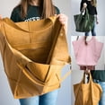 thumbnail image 1 of Bolso de cuero retro para mujer - Bolso de hombro de gran capacidad con múltiples bolsillos, contiene archivos A4 y portátil, 40 x 70 x 28 cm, 1 of 1
