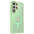 thumbnail image 1 of TJS for Samsung Galaxy S25 Ultra Phone Case, Magnetic Ring Translucent Protective Cover for Samsung S25 Ultra (Green), 1 of 5