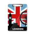 thumbnail image 1 of Britain Union Jack London Eye Big Ben Flag UK Clipboard Folder Writing Pad Backing Plate A4, 1 of 4