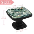 thumbnail image 4 of 4 Pcs Square Cabinet Handle Drawer Pulls Merry Chrismas Knobs with Screws Furniture Office Cabinet Knob Decoration, 4 of 7