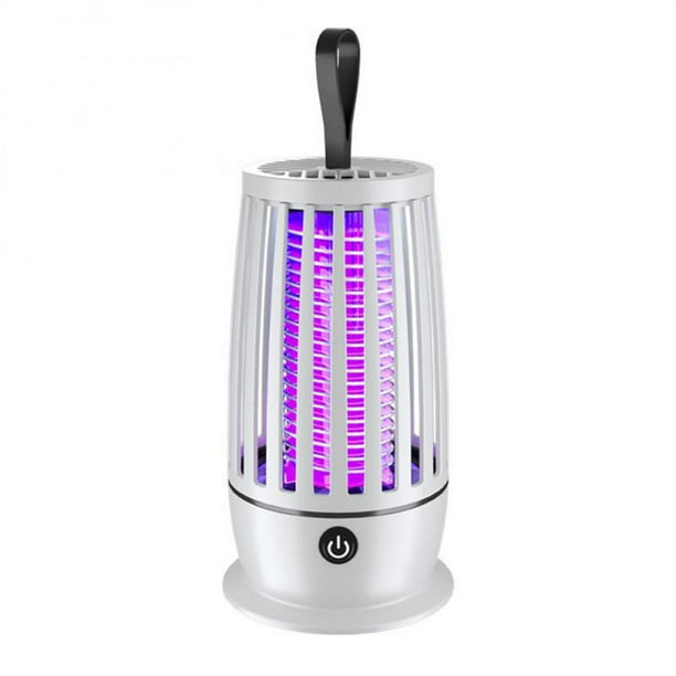 Naiovety Matamoscas eléctrico, cobertura de 360 °, en uno, portátil, ligero, para matar mosquitos, refugios, repelente de insectos Electrodomésticos Blanco