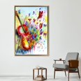 thumbnail image 4 of Violinist Artwork, Abstract Violin Art Canvas, Violin Poster, Abstract Butterfly Canvas Art, Violinist For Gift Poster, Canvas Wall Decor - White Framed, 4 of 6