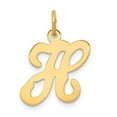 thumbnail image 1 of Diamond2Deal 14K Pendentif Initiale en Or Jaune Lettre H pour Femmes, 1 of 6