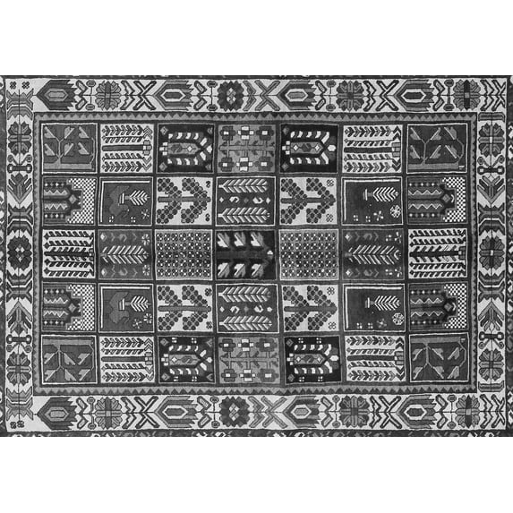 Ahgly Company Indoor Rectangle Persian Gray Traditional Area Rugs, 5' x 8'