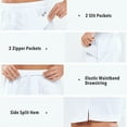 thumbnail image 5 of NORTHYARD Men's 7 Inch Athletic Basketball Shorts with 4 Pockets Workout Gym Short White XL, 5 of 8