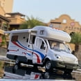 thumbnail image 3 of 1:28 Diecast Luxury RV Recreational Vehicle Car Model Metal Camper Van Motorhome Touring Car Model Sound and Light Kids Toy Gift, 3 of 9