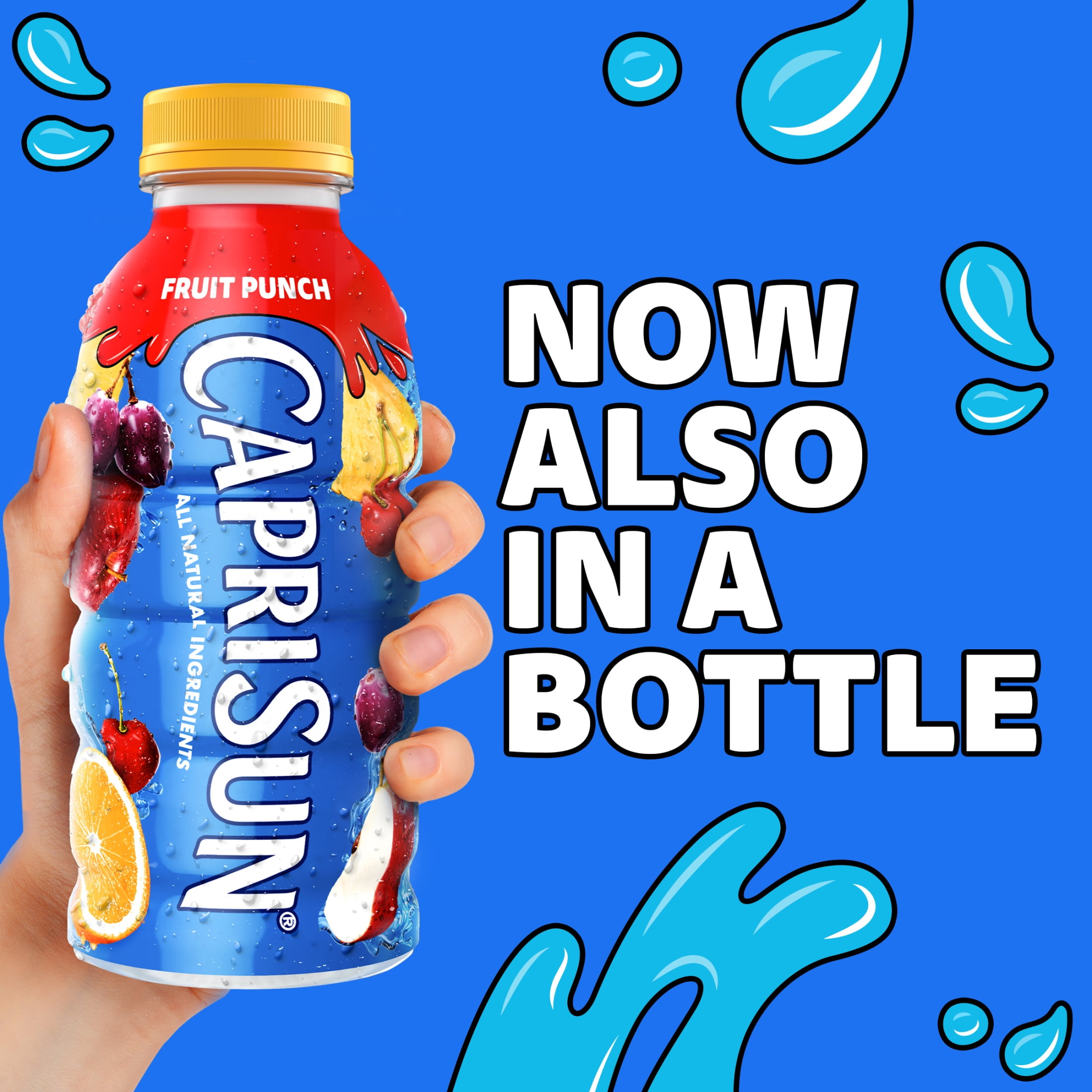 (7 pack) Capri Sun Fruit Punch Flavored Juice Drink Blend with other natural flavor, 12 oz Bottle
