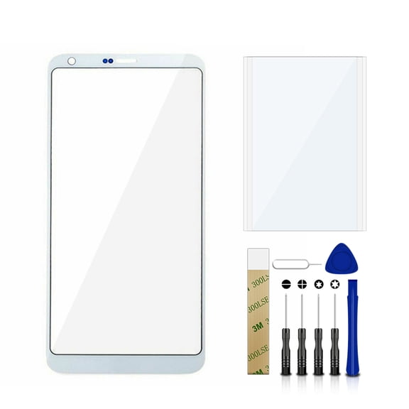 For LG G6 Plus H870DSU Replacement Front Outer Glass Lens Screen Tool White