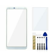 For Verizon LG G6 VS998 Replacement Front Outer Glass Lens Screen Tool White