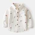 thumbnail image 7 of 7-8T Little Kids Boy's Shirt Long Sleeve Cute Graphic Top Fall Winter Clothes Outfit for 12 Months 2T 3T 4T 5T 6T 7T 8T Kids School Casual Daily, 7 of 7