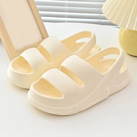 

LEEy-World Walking Shoes Women Womens Sandals Closed Toe Sandals for Women Bohemian Casual Summer Dressy Wedge Sandal Flat Velcro Outdoor Shoes