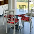 thumbnail image 5 of Kdxio Chair Seat Covers Playing Cards Print Chair Covers for Dining Room Square Washable Chair Protector Seat(Four Pieces), 5 of 5
