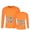 Orange, variant on Hfolob Mens T Shirt Men High Vis Reflective Top Long Sleeve Mesh Shirts Work Shirt Soft T-Shirt For Men