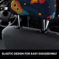 thumbnail image 4 of Kdxio Spaceships and Stars Pattern Print 2 Piece Car Head Rest Covers Set Auto Front/Rear Seats Headrest Cover Universal Fit Most Cars,Sedan, SUV, 4 of 9