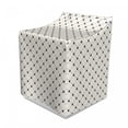 thumbnail image 1 of Cat Washer Cover, Classical Checkered Pattern with Cat Kitty Dog Paws Footprints Geometrical Design, Decorative Accent for Laundromats, 29" x 28" x 40", Cream Black, by Ambesonne, 1 of 3