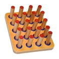 thumbnail image 1 of Tablero de Palo de Ejercicio para Dedos, Accesorios de Función Fina, Herramienta de Entrenamiento Ortopédica con Inserción de de Madera, 1 of 9