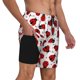 thumbnail image 2 of Fotbe Ladybug And Heart Traje de Baño para Hombre – Shorts de Natación de Secado Rápido con Forro y Bolsillos-Small, 2 of 6