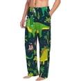 thumbnail image 2 of Balery Dinosaurs and Flowers print Men's Pajama Pants,Ultra Lightweight Pjs,Lounge Pant-X-Large, 2 of 9