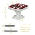 thumbnail image 4 of 4PCS Square Cabinet Fluorescence Knob Glowing in the Dark Furniture Drawer Pulls Handle with Screws Skull, 4 of 5