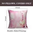 thumbnail image 2 of LALILO Throw Pillow Covers Birthday Cupcake Birthday Cake Cupcake Pink Cushion Cover 18" x 18", 2 Pack, 2 of 6