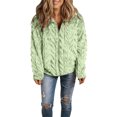 thumbnail image 6 of ZUKMRJPC Womens Fleece Jacket Full Zip Up Stand Collar Oversized Sweatshirt Fall Winter Warm Solid Color Casual Outwear with Pockets, 6 of 9