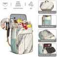 thumbnail image 5 of Camping Cooler Backpack 26 Cans,Insulated Backpack Insulated Leak Proof Travel Cooler Bag Waterproof Lunch Picnic Beach Work Trip Thermal Bag Drink Beverage Beer Bag Cooler marble Modern Geometric Flo, 5 of 6