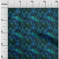 thumbnail image 2 of oneOone Velvet Blue Fabric Abstract Sewing Craft Projects Fabric Prints By Yard 58 Inch Wide, 2 of 4