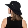 thumbnail image 2 of JAN & JUL Sun-hat for Women Men with UV Protection Cowboy Style, Foldable (Jasper: Black, L), 2 of 6