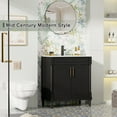 thumbnail image 5 of 30" Freestanding Bathroom Vanity with Ceramic Sink Top, Faucet, Classic Tapered legs, 5 of 9