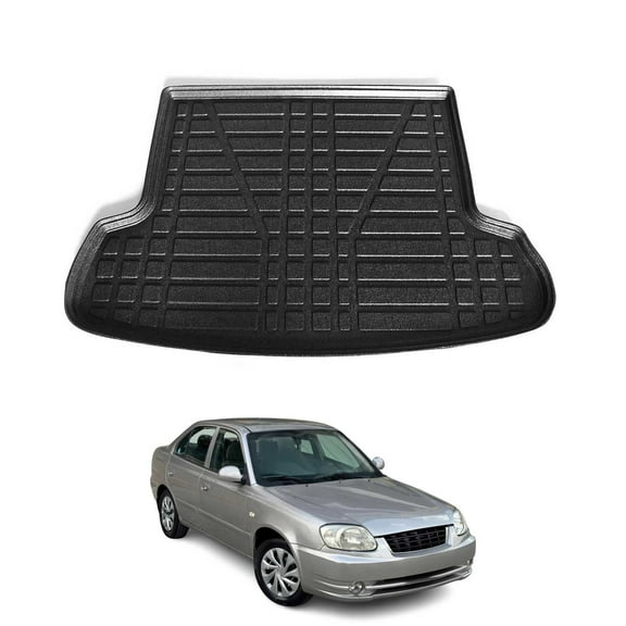 OMAC Cargo Mats Liner for Hyundai Accent 2006-2011 Waterproof TPE Black