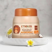 ETNIKER Afro-textured, Curly & Wavy hair Wash Kit: Styling Cream, Nourishing Shampoo, and Deep Conditioning Mask with Coconut, Shea Butter & Monoi Oil. Free S&S Mineral Oil, Parabens (3piece Set)