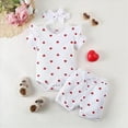 thumbnail image 2 of KPOPLK Baby Girl Clothes Outfits Romper Floral Fall Outfit Bell Bottoms Pant Sets toddler girl spring clothes wonder nation(3-6 Months,White), 2 of 3