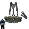 thumbnail image 5 of sunsanly Hiking Fanny Pack Waterproof Outdoor Waist Bag with 2 Water Bottle Holders Hunting Lumbar Backpack for Camping Biking Fishing, 5 of 8