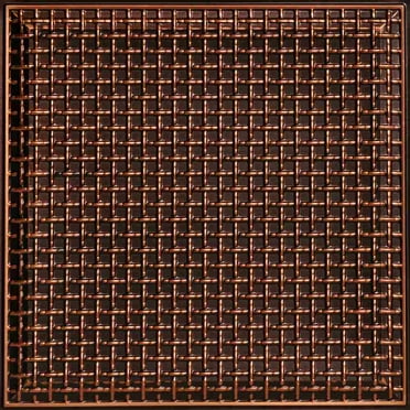 Rustic Lattice 2 ft. x 2 ft. PVC Glue-up or Lay-in Ceiling Tile in Antique Copper