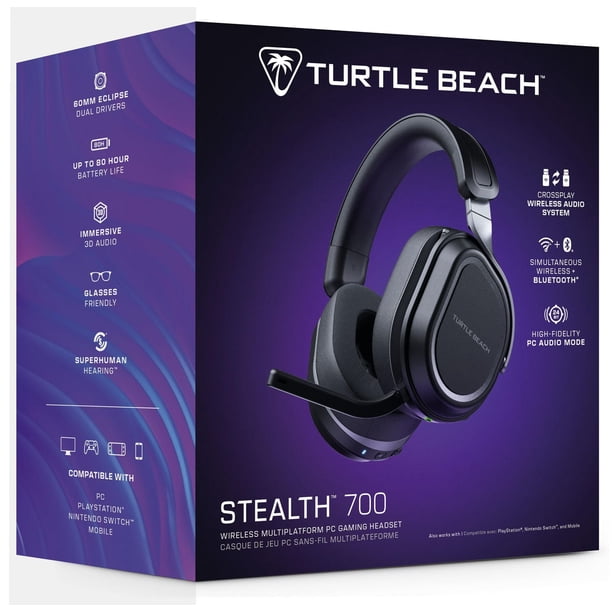 Turtle Beach® Stealth™ 700 – Black PC, PS5™, PS4™, & Bluetooth