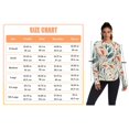 thumbnail image 3 of FORMRS Womens Long Sleeve Shirts UPF 50+ Sun Protection Quick Dry Fishing Hiking Tops, Size S-2XL, Beige Whimsical Leaves, 3 of 8