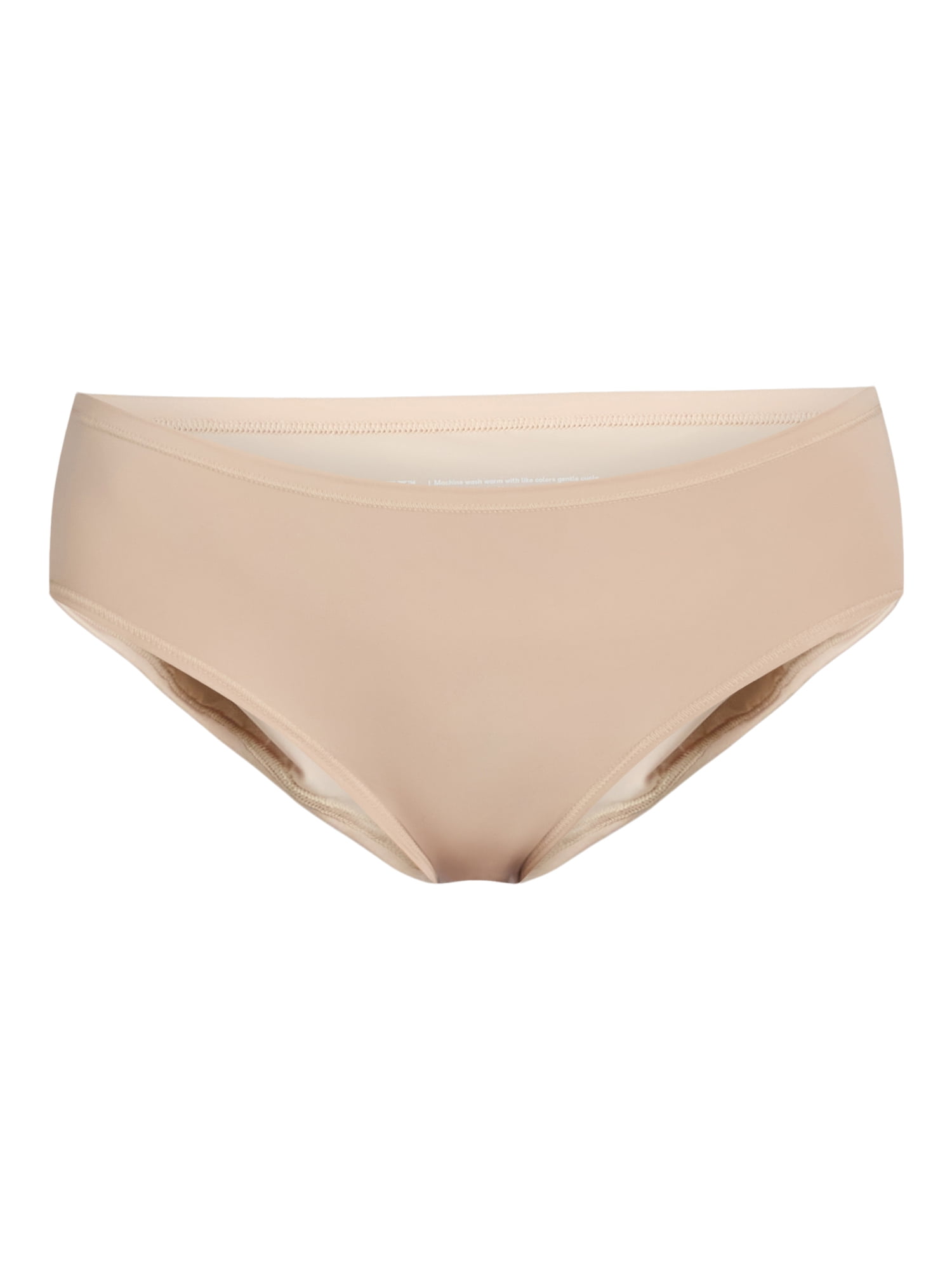 Joyspun Women's Microfiber Hipster Panties, 6-Pack, Sizes XS-3XL