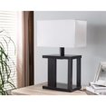 thumbnail image 1 of Benzara BM148834 Table Lamp with Rectangular Shade, Dark Brown, 1 of 2