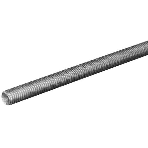 Boltmaster Steelworks Tige Filetée.75 Po X 72 Po NC Zinc 11038 - Lot de 4