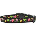 thumbnail image 1 of Neon Love Nylon Cat Collar, 1 of 1