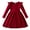 Red, variant on IWEMEK Long Sleeve Dress for Girls Pleated Round Neck Vintage Red Dresses Xmas Party Dress Comfy Knitted Outfit Set 3T