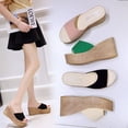 thumbnail image 3 of Zapatos de verano para mujer, sandalias de suela gruesa tipo muffin para mujer, zapatillas, sandalias casuales, 3 of 6