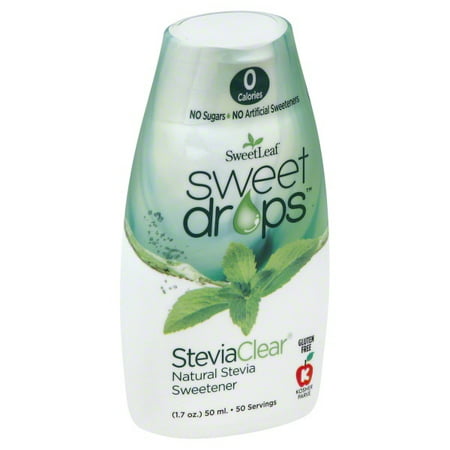 Sweet Leaf Sweet Drops - Stevia Clear - 1.7 oz (Best Sugar Drop Levels)