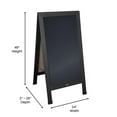 thumbnail image 6 of Flash Furniture Canterbury A-Frame Wood Magnetic Chalkboard Set in Black, 6 of 7