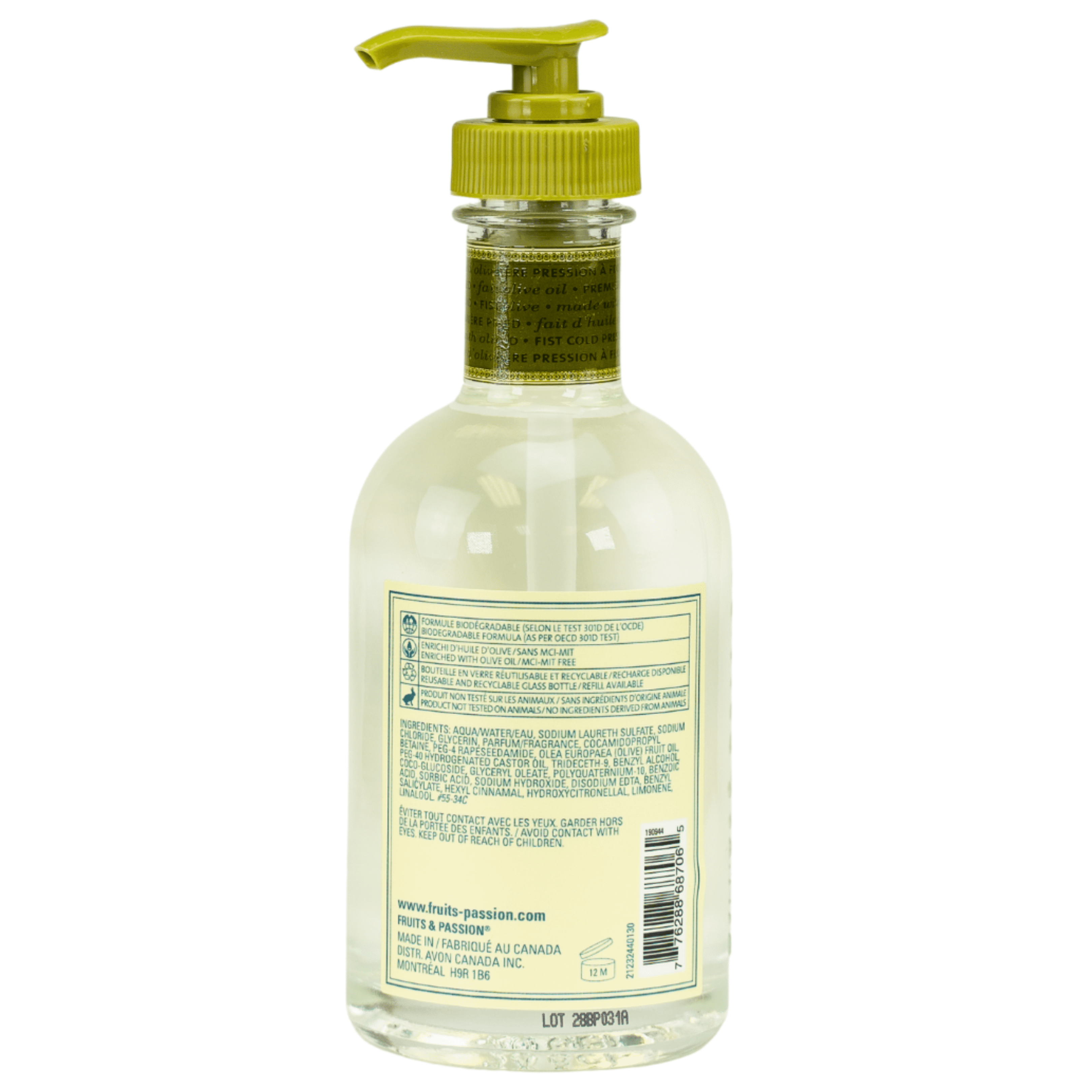 Fruits & Passion [Cucina] Sea Salt and Amalfi Lemon Hand Soap (200ml)