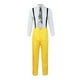thumbnail image 5 of The Mask Jim Carrey Yellow Suit Cosplay Costume Men Uniform Outfits Set, 5 of 5
