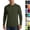 #03 Army Green, variant on Men's Quick Dry Long Sleeve Rash Guard Shirts UPF 50+ UV Protection Tops Soft Loose Fit Outdoor Shirts for Cycling,S,Turquoise