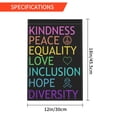 thumbnail image 7 of Pride Garden Flag, Kindness Peace Equality Love Inclusion Hope Diversity Garden Flag Spring Summer Yard Lawn Outdoor Decorative, 7 of 7