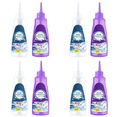 thumbnail image 1 of 4uds. Detergente para ropa con enzima activa de lino limpio líquido para ropa de 120 ML (blanco y morado), 1 of 2