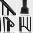 thumbnail image 5 of Matte Black Outdoor Iron Handrail Stair Railing C, 5 of 5